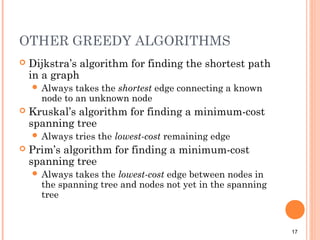 Greedy Algorithm | PPT