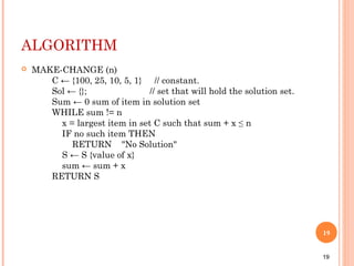 Greedy Algorithm | PPT