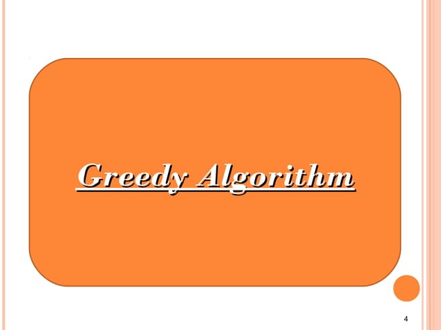 Greedy Algorithm | PPT
