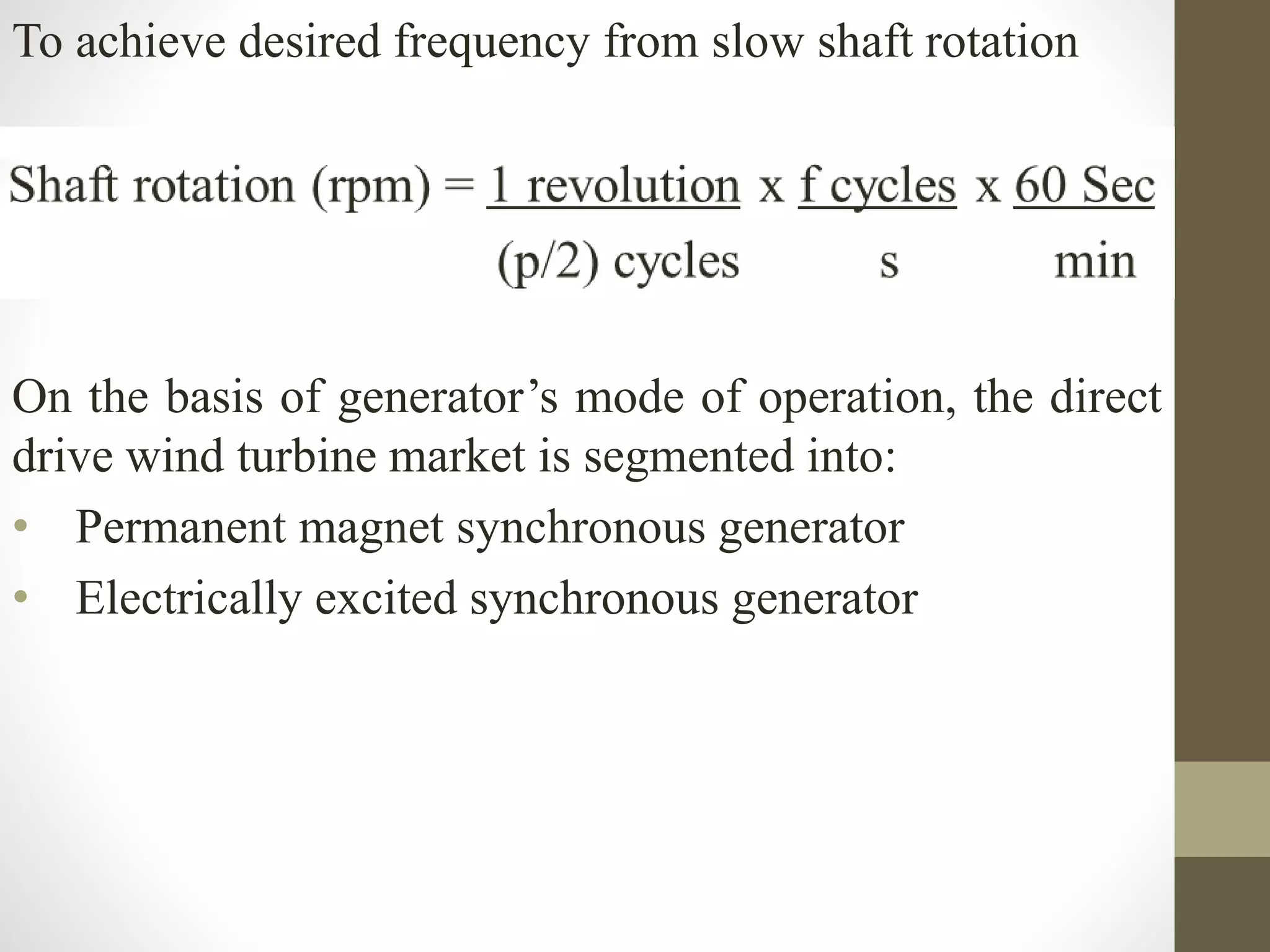 Direct drive vs Geared technology of HAWT | PPTX