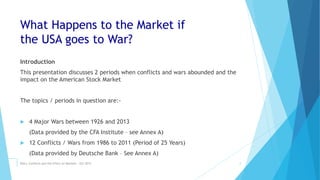 How does war affect the stock market