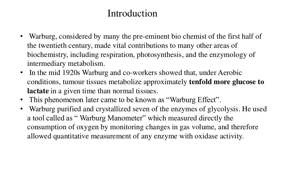 Warburg effect