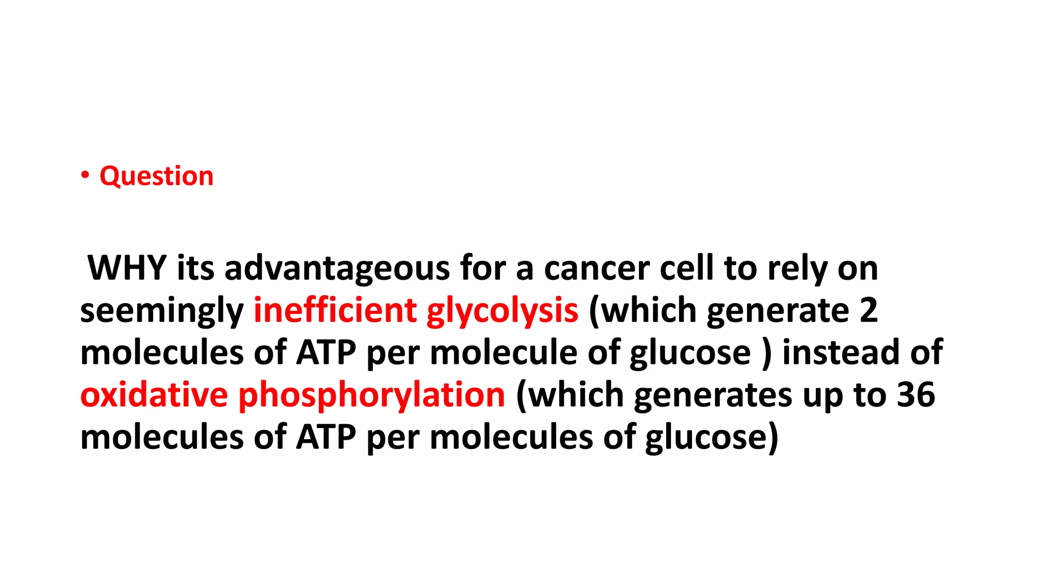 Warburg effect Dr. Abhinav Golla . MD Pathology PPT