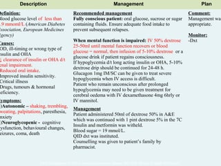 Hypoglycemia & Management of Diabetes in CKD Stage V | PPT
