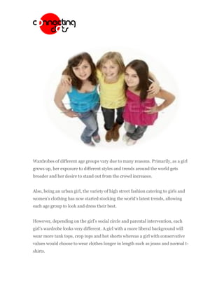 Do Boys Fashion Trends Vary by Age Group?: Style Shifts Unveiled