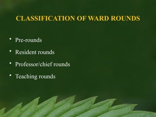 Inpt Ward Rounds Effective Participation in Medical Ward Rounds for Pharmacists and ...