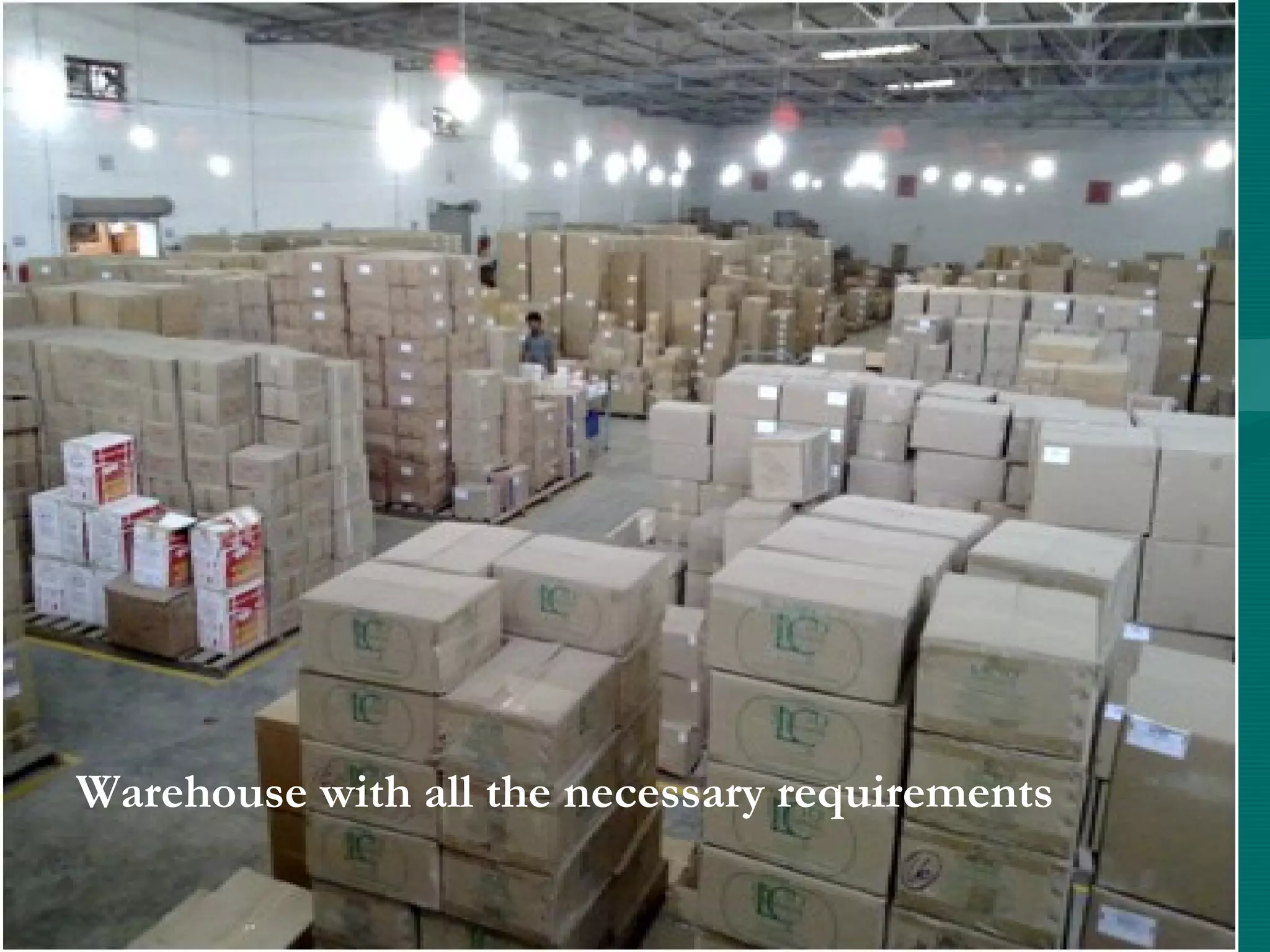 Warehouse with all the necessary requirements
 