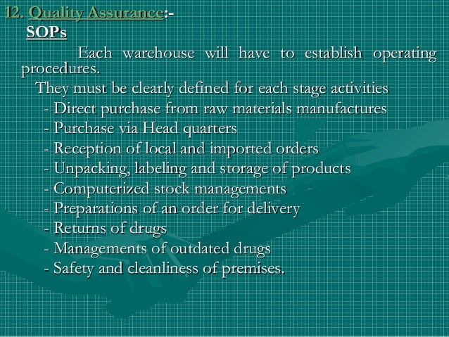 warehouse objectives