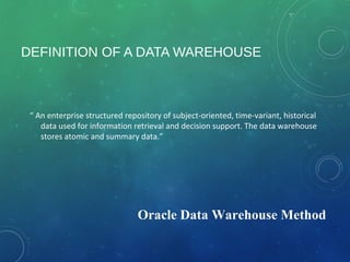 Warehouse chapter3 | PPT