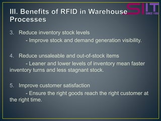 Warehouse management and operations rfid | PPTX