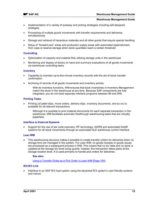 Warehouse management guide | PDF