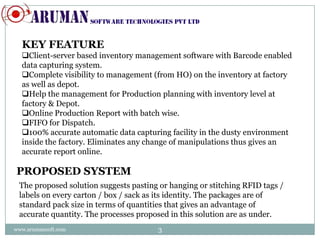 Warehouse management using rfid | PPTX