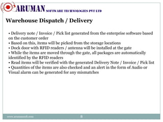 Warehouse management using rfid | PPTX