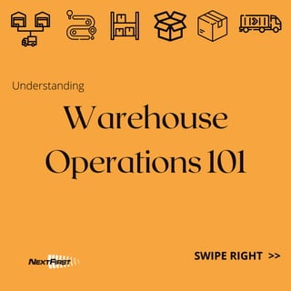 Warehouse
Operations 101
Understanding
SWIPE RIGHT >>
 