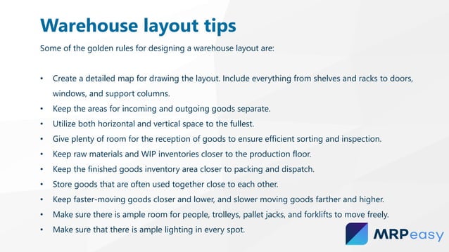 Warehouse organization how to set up a smooth running warehouse | PDF ...