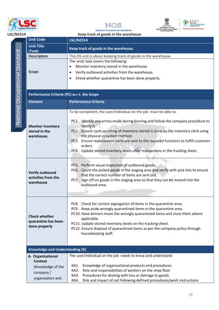 Warehouse supervisor | PDF