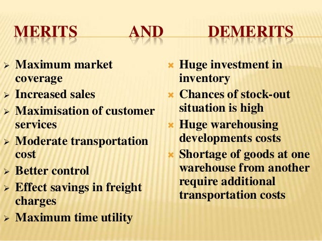 Merits and demerits of ratio analysis logistics providers