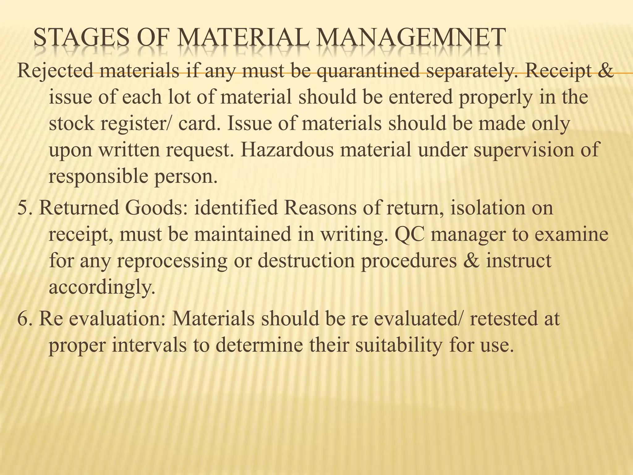 Rejected Material Ragister Warehousing.pptx in the quality assurance | PPTX
