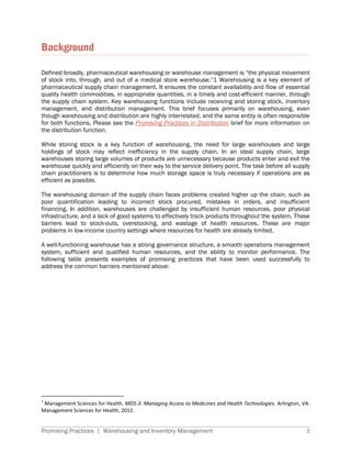 Warehousing and inventory management | PDF