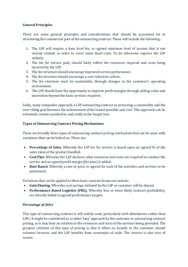 Warehousing Contracts The Options