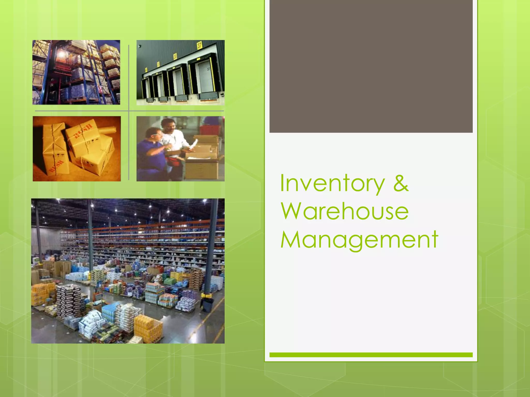 Warehousing & Inventory management (2018) | PDF