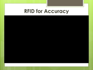 RFID for Accuracy
 