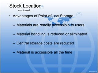 WAREHOUSING MANAGEMENT inward and outward final_copy.ppt