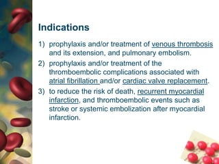 It is highly bound (approximately 99%) to plasma protein, mainly albumin. (The high degree of protein binding is one of several mechanisms whereby other drugs interact with warfarin)
