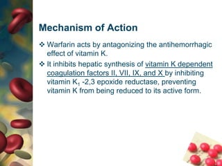 Approximately 2 million people in the U.S. start taking warfarin each year.What is Warfarin?Warfarin is an oral coumarin anticoagulant widely used to control and prevent thromboembolic disorders. 