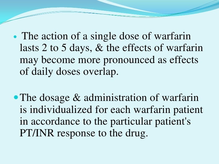 Coumadin Side Effects Tingling