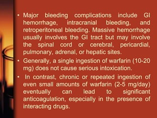 Warfarin toxicity | PPT