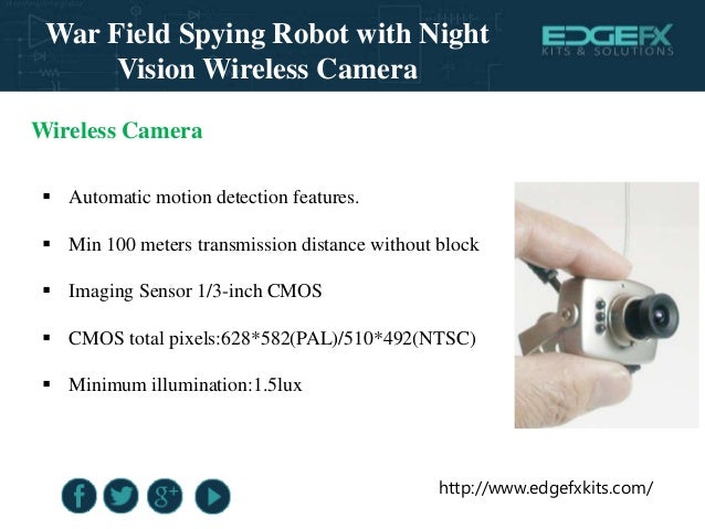 long range spy robot with night vision