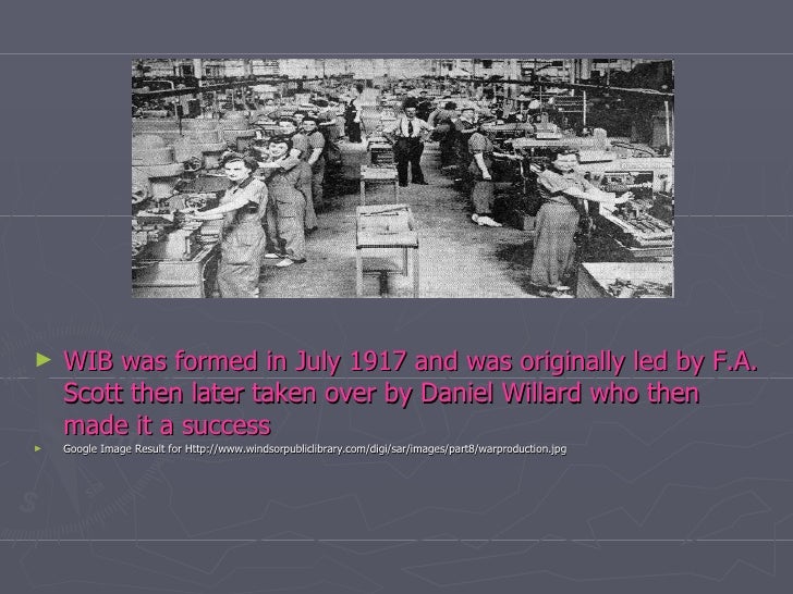 War industries board