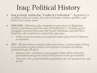 War in Iraq lecture with video links