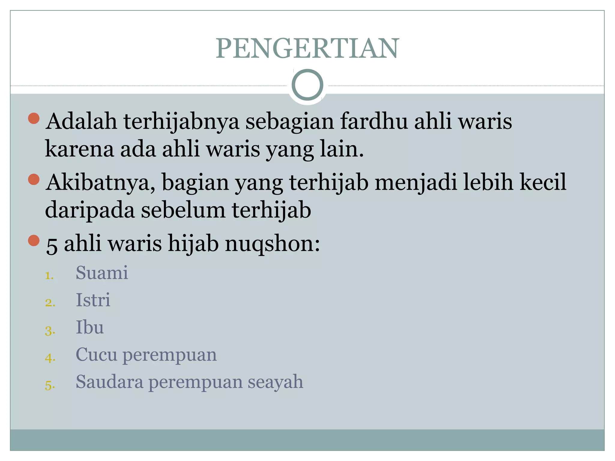 Waris islam hijab nuqshon | PPT