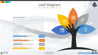 w w w . D o m a i n . c o m Page 13
www.MainSlide.com
© All Rights Reserved.
Confidential
Leaf Diagram
Put a relevant subtitle in this line
Feedback from customers
Growth p/month
Feedback from customers
Correspondence
$243
$598
$587
$233
Lorem ipsum dolor sit amet, consectetur adipiscing elit. Nam
viverra euismod odio, gravida pellentesque urna varius vitae.
Sed dui lorem, adipiscing in adipiscing et, interdum nec metus.
Mauris ultricies, justo eu convallis placerat, felis enim ornare
nisi, vitae mattis nulla ante id dui. Ut lectus purus, commodo
et tincidunt vel, interdum sed lectus. Vestibulum adipiscing
tempor nisi id elementu sadips ipsums dolores uns fugiats
gravida nam elit vols nulla dolores amet untras sitsers.
Expert Analysis
 