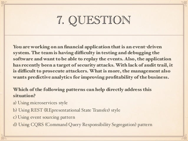 software architecture quiz questions