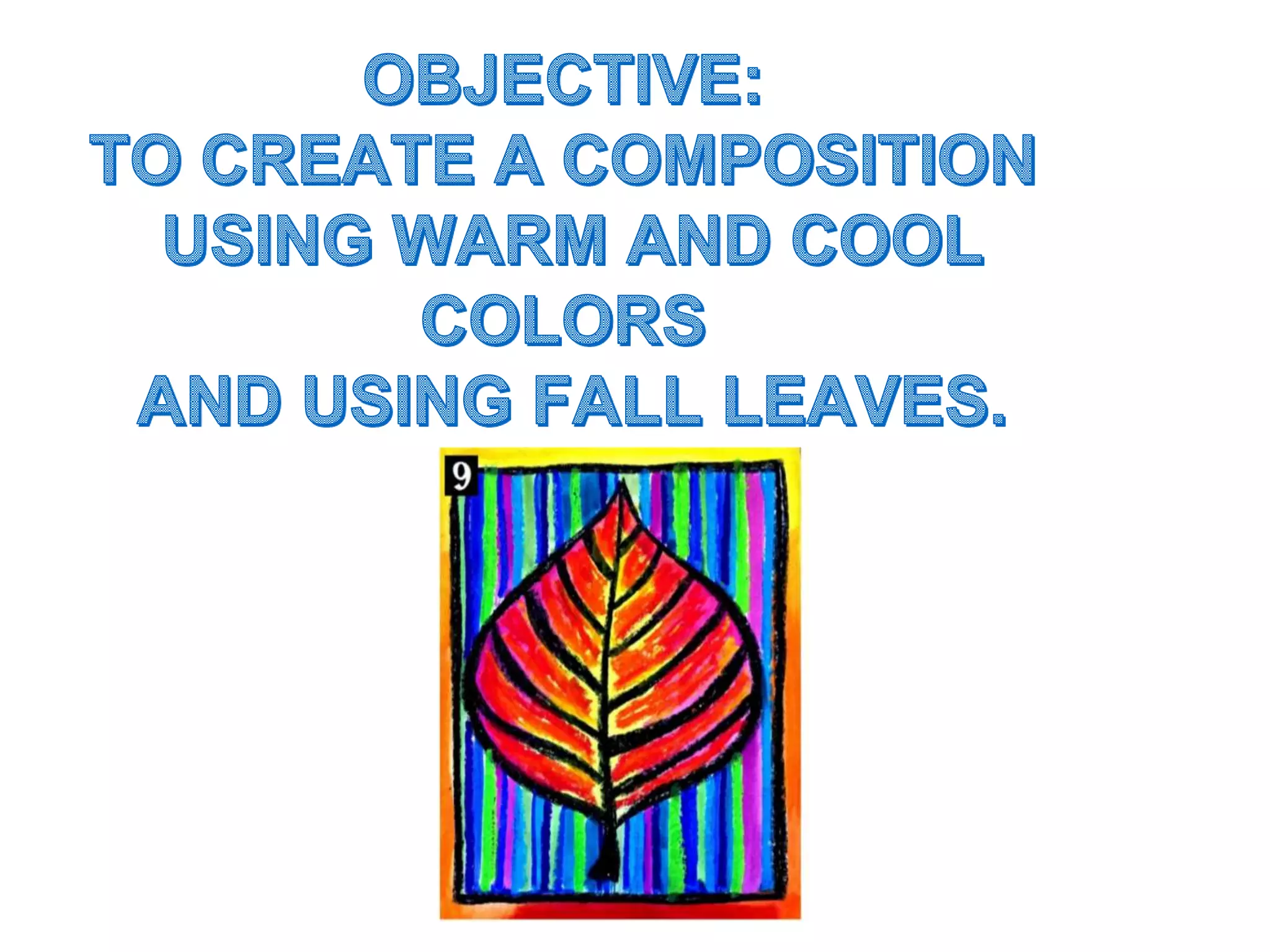 Warm and cool color leaves