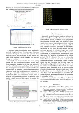 Detection and prevention of wormhole attack in mobile adhoc networks | PDF