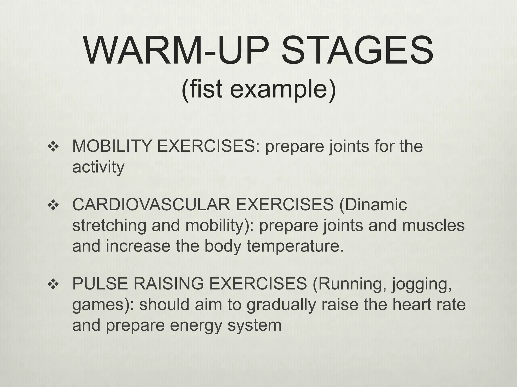 Warm up PPT