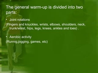 Warm up and cool down | PPT