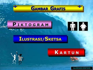 GAMBAR GRAFIS
ILUSTRASI/SKETSA
P I K T O G R A M
K A R T U N
Han/DESAIN GRAFIS/09
 