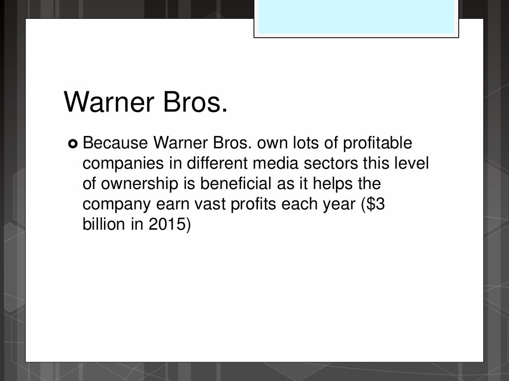 Warner bros. ownership lesson