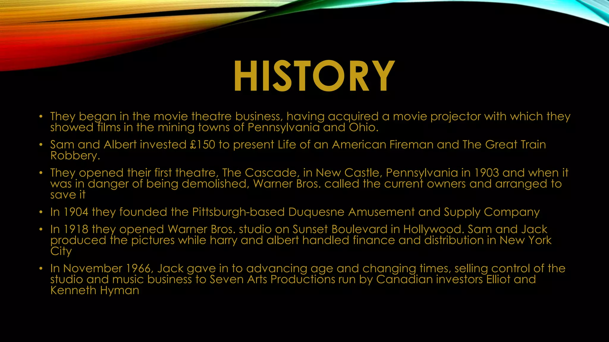 Warner bros media presentation | PPTX