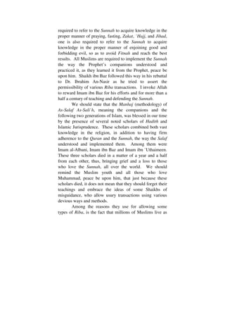 Warning against riba transactions | PDF
