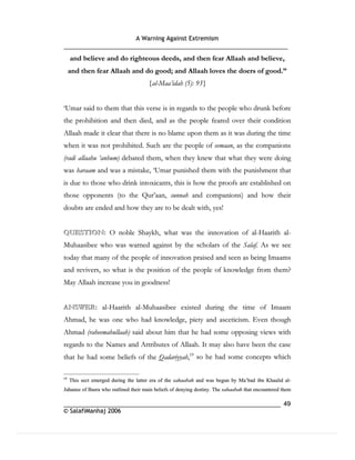 Warning againt extremism