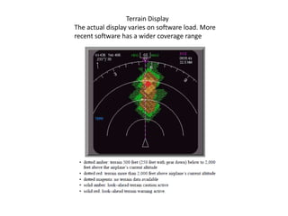 Terrain Display
The actual display varies on software load. More
recent software has a wider coverage range
 