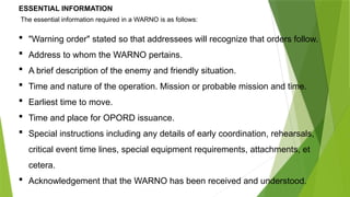 Military WARNO and FRAGO Orders Presentation.pptx