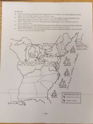 War of 1812 map PPTX - War Of 1812 Map 4 320