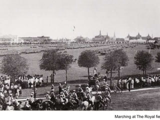 Marching at The Royal fie
 